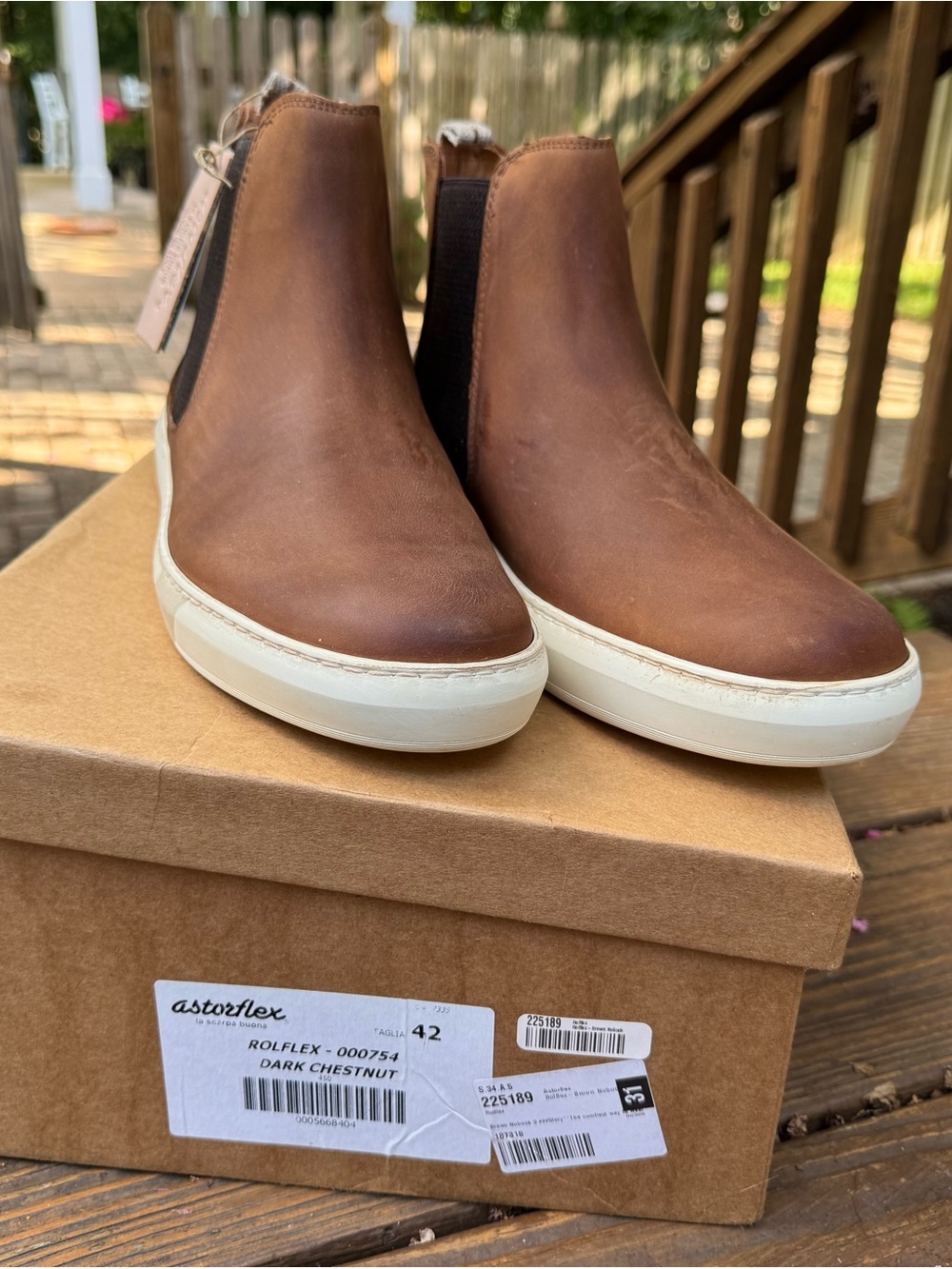 Astorflex Dark Chestnut Chelsea Boots - Men